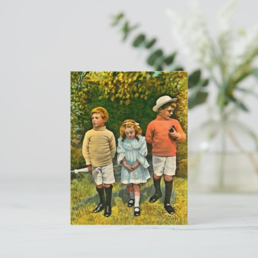 CARTE POSTALE UN CHOIX DIFFICILE (Debout devant)