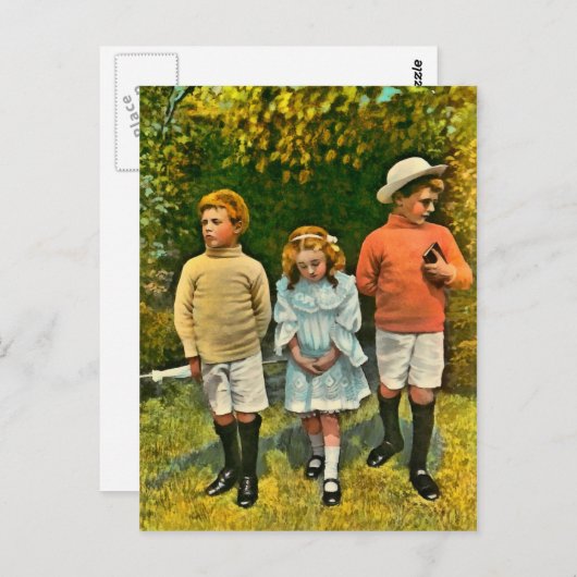 CARTE POSTALE UN CHOIX DIFFICILE (Devant / Derrière)