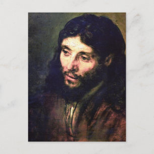 Carte Postale Un Christ après la vie par Rembrandt