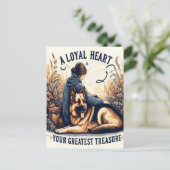 Carte Postale Un cœur loyal et un ami fidèle (Debout devant)