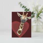 Carte Postale Un Coeur Pour Les Giraffes (Debout devant)