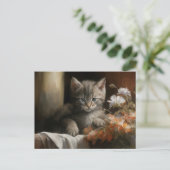 Carte Postale Un Coin Cosy Tabby Kitten (Debout devant)