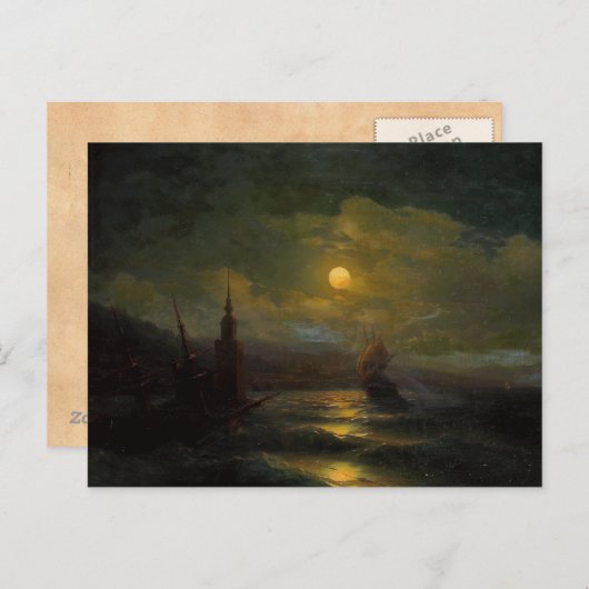 Carte Postale Un coin de Constantinople Ivan Aivazovsky (Devant / Derrière)