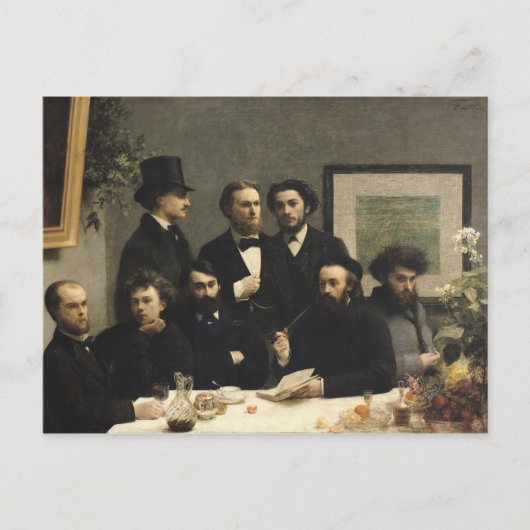 Carte Postale Un coin de la table, 1872 (Devant)