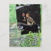 Carte Postale Un collage de couple rétro (Devant)