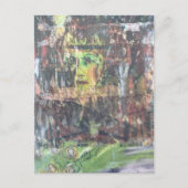 Carte Postale Un collage en techniques mixtes représentant un vi (Devant)