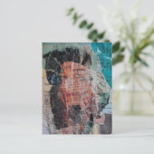 Carte Postale Un collage en techniques mixtes représentant un vi (Debout devant)