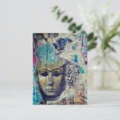 Carte Postale Un collage en techniques mixtes représentant un vi (Debout devant)