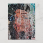 Carte Postale Un collage en techniques mixtes représentant un vi (Devant)