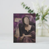 Carte Postale Un collage mixte de visage indolore (Debout devant)