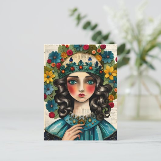 Carte Postale Un collage royal pour femmes (Debout devant)