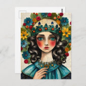 Carte Postale Un collage royal pour femmes (Devant / Derrière)