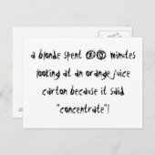 Carte Postale Un concentré de londe (Devant / Derrière)