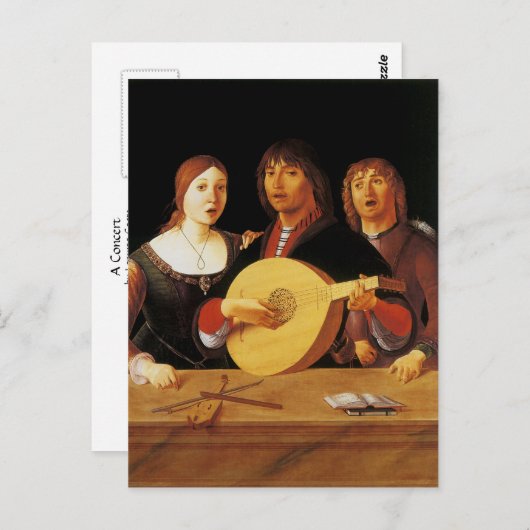 Carte Postale Un concert (Devant / Derrière)