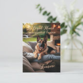 Carte Postale Un confort automnal de cœurs loyaux (Debout devant)