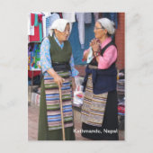 Carte Postale Un Conversation du matin à Boudha Stupa (Devant)