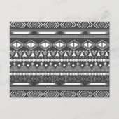 Carte Postale Un Cool à la mode Açtèque tribale andine motif (Devant)