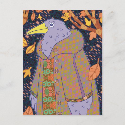 Carte Postale Un corbeau (Devant)