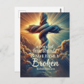 Carte Postale "Un cordon de trois brins" Ecclesiastes 4:12 (Devant / Derrière)