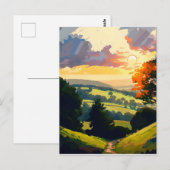 Carte Postale Un coucher de soleil à couper le souffle sur les c (Devant / Derrière)