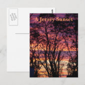 Carte Postale Un coucher de soleil à Jersey (Devant / Derrière)