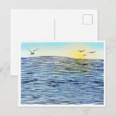 Carte Postale Un coucher de soleil apaisant  (Devant / Derrière)