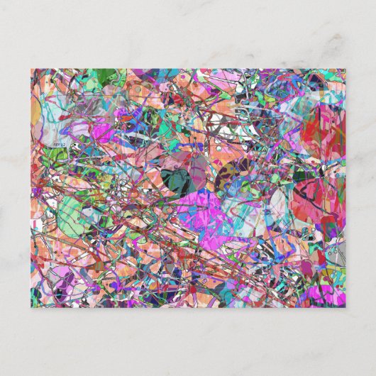 Carte Postale Un coup d'Abstrait (Devant)