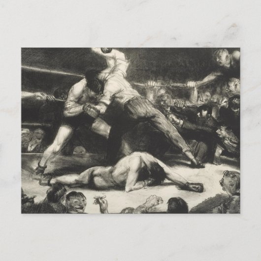 Carte Postale Un coup d'arrêt - George Bellows - 1921 (Devant)