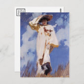 Carte Postale Un coup de vent par John Singer Sargent (Devant / Derrière)