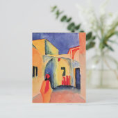 Carte Postale Un coup d'oeil sur une ruelle, (Debout devant)