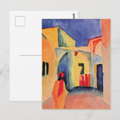 Carte Postale Un coup d'oeil sur une ruelle, (Devant / Derrière)