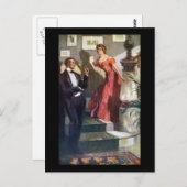 Carte Postale Un couple branché prêt pour une soirée (Devant / Derrière)