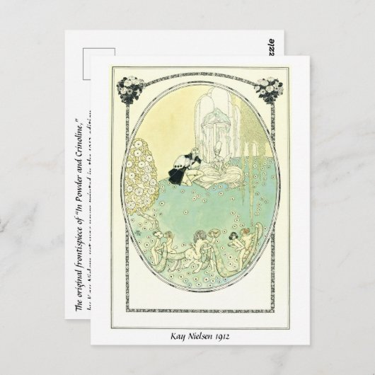 Carte Postale Un couple de Highborn et des fauns ludiques dansan (Devant / Derrière)