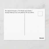 Carte Postale Un couple de Highborn et des fauns ludiques dansan (Dos)