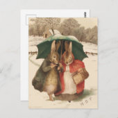 Carte Postale « Un couple heureux » par Beatrix Potter (Devant / Derrière)