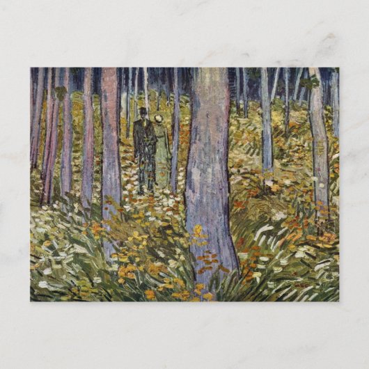 Carte Postale Un Couple Marchant Dans La Forêt Par Vincent Van G (Devant)
