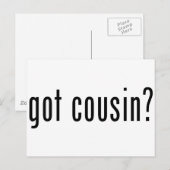 Carte Postale un cousin ? (Devant / Derrière)