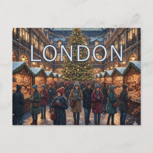 Carte Postale Un Covent Garden cosy - Noël à Londres
