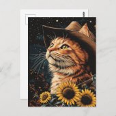 Carte Postale Un Cowboy Kitty (Devant / Derrière)