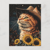 Carte Postale Un Cowboy Kitty (Devant)