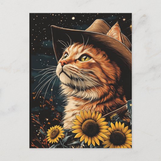 Carte Postale Un Cowboy Kitty (Devant)