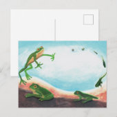 Carte Postale Un cycle de vie étonnant d'une grenouille (Devant / Derrière)
