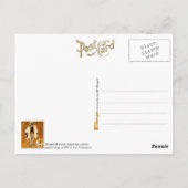 Carte Postale Un Dandy et son chien (Dos)