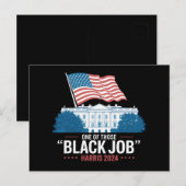 Carte Postale Un de ces Black Jobs Harris 2024 (Devant / Derrière)