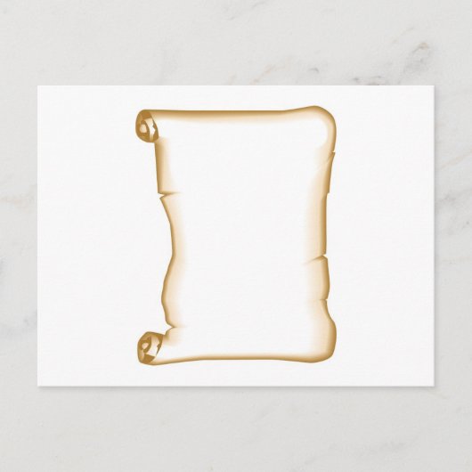 Carte Postale Un défilement de parchemin (Devant)