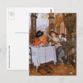 Carte Postale Un déjeuner (Le Dejeuner) de James Tissot (Devant / Derrière)