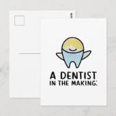 Carte Postale Un dentiste en devenir (Devant / Derrière)
