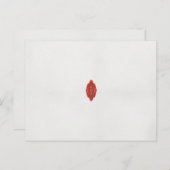 Carte Postale un design rouge et marron sur un arrière - plan bl (Devant / Derrière)