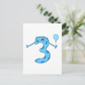 Carte Postale Un dessin de Blue 3Birthday. (Debout devant)