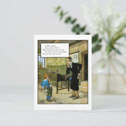 Carte Postale Un Diller un Dollar (Debout devant)